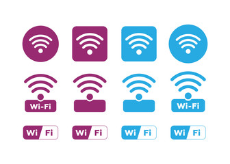 Wireless and wifi icons. Wireless Network Symbol wifi icon. Wireless and wifi vector