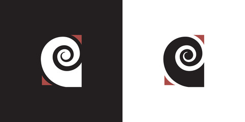 Spiral logo, illustration, vector