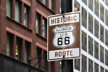 Fotobehang Route 66 / Chicago © Brad Pict