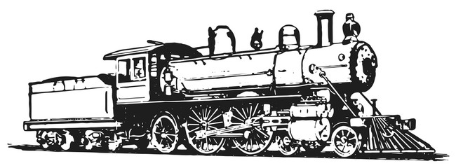 steam locomotive railway  vector  isolated - Lokomotive Lok © endstern