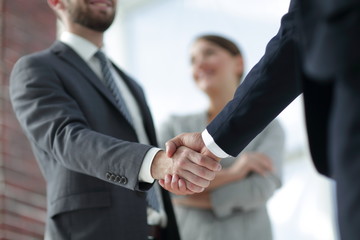closeup of handshake of business partners © ASDF