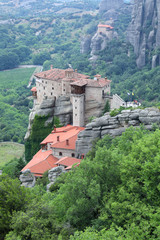 The monastery of St. Barbara Rousanou or among the rocks in Greece