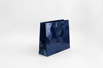 MILANO SUPREME GLOSSY PAPER BAG BLUE