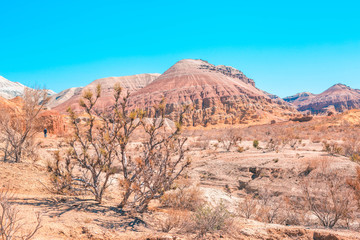 Red mountains in Kazakhstan