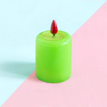 Creative idea: candle with hot pepper instead of fire