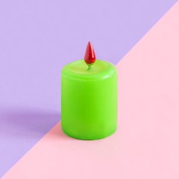 Creative idea: candle with hot pepper instead of fire