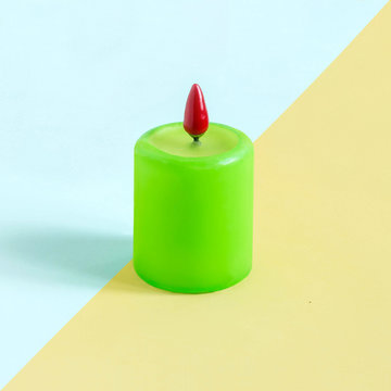 Creative idea: candle with hot pepper instead of fire