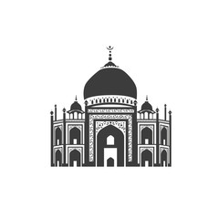 Vector icon of Taj Mahal