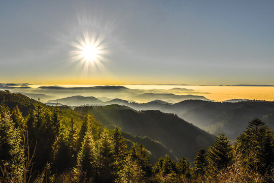 Aussicht Schwarzwaldhochstrasse Schwarzwald