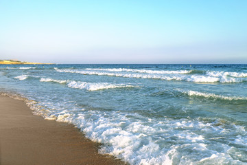 Sea and  turquoise water