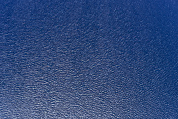 View of sea from the plane.