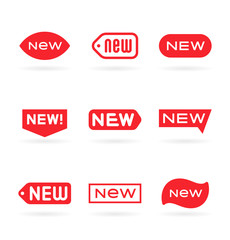 New tag icon, label ang sticker