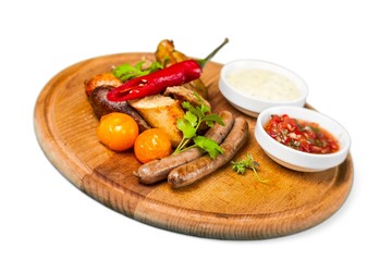 sausage with cabbage