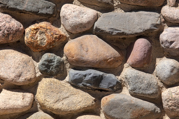 Wall of stones as an abstract background