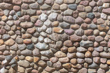 Wall of stones as an abstract background