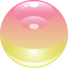 glass vector ball