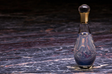 glass perfume oil marble