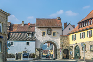 Fototapeta premium Ortseingang Eibelstadt
