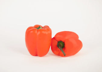 yellow bell peppers.isolated on a white background