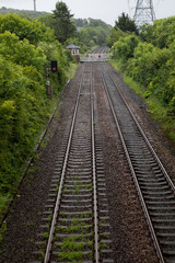 Fototapeta premium Eisenbahnlinie in Wales