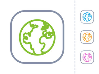 Earth - Simple Buttons