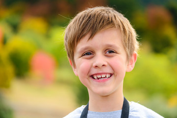Portrait of smiling boy