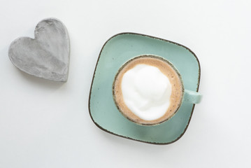 Cappuccino mit Herz