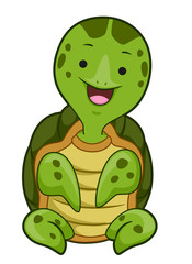 Sea Turtle Sit Illustration