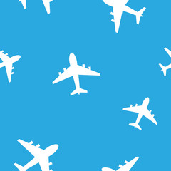 Airplane seamless pattern
