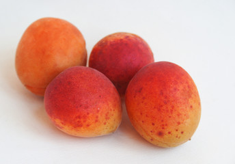 Ripe apricots. Candid.