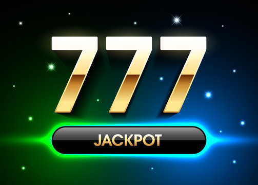 777, lucky sevens jackpot, big win jackpot with triple lucky sevens on bright background, gambling casino games banner