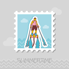 FlyBoard stamp. Summer. Vacation