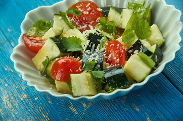 Parmesan Zucchini  salad