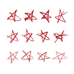 set of hand drawn colorful arrows and lines. vector highlighter elements