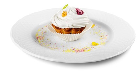 Chocolate Cupcake Isolated
