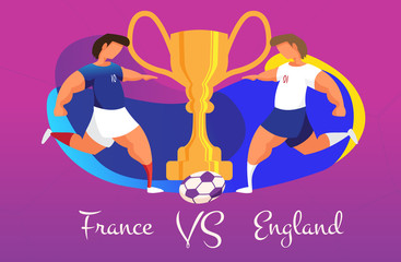 A match for everything between France and England. The last match of the championships.
