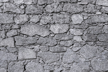 Stone masonry background, Gray stone retaining wall texture