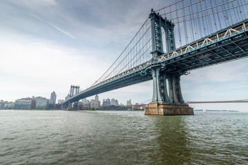 Fototapeta na wymiar Manhattan Bridge looking at Brooklyn