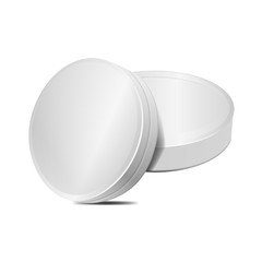 White carton cheese, with triangles pack. Vector illustration. Set of realistic packaging mockup template