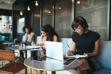 Business people working in office