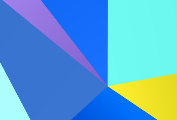 Colorful background with triangles Simple geometric background with gradient shapes. Vector illustration Triangles of different scale, size and shape