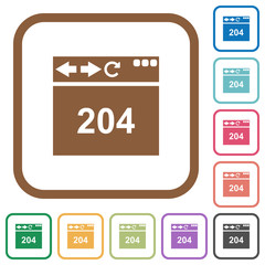 Browser 204 no content simple icons
