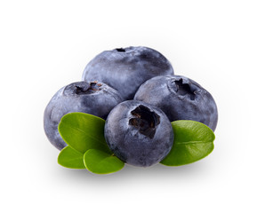 Blueberries Isolated on White Background