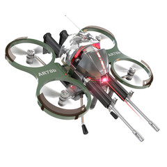 Autonomous weapons drone - obrazy, fototapety, plakaty