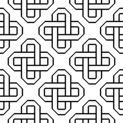 Design seamless monochrome geometric pattern