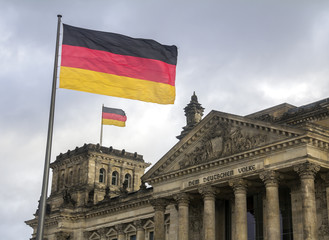 Reichstag building, seat of the German Parliament (Deutscher Bundestag), in Berlin, Germany