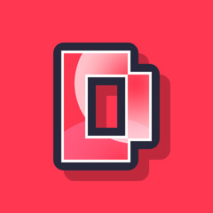 Letter D colorful pixel art alphabet typeface with shadow. vector typography design.