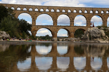 pont du gard in frankreich, editorial only