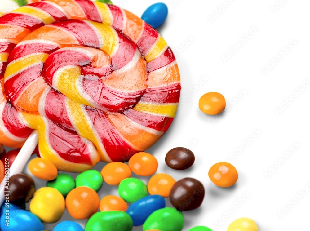 Wall mural colorful candy