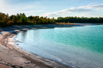 Beach at turquoise water